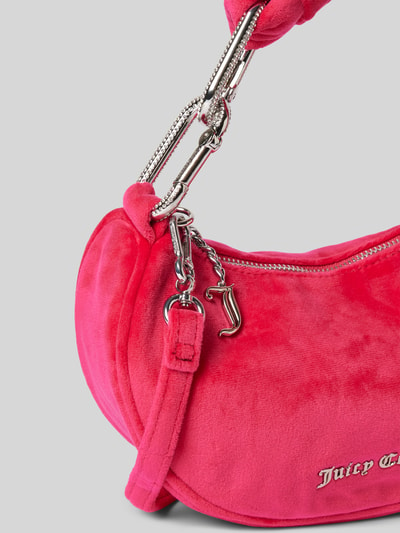 Juicy Couture Torba hobo z detalami z logo model ‘BLOSSOM’ Mocnoróżowy 3