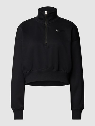 Nike Bluza krótka z krótkim zamkiem błyskawicznym Czarny 2