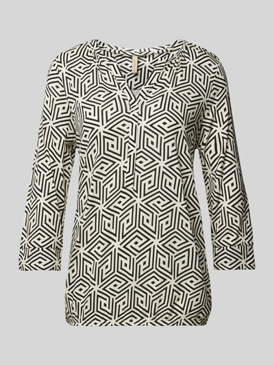 Soyaconcept Blouse met grafisch motief, model 'FELICITY' Zwart - 2