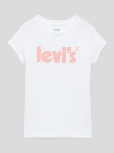 Levi’s® Kids T-shirt met labelprint Wit - 1