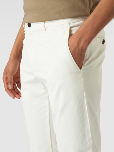 Tommy Hilfiger Chino met Franse steekzakken, model 'DENTON' Wit - 3