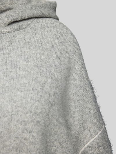 Calvin Klein Underwear Bluza z kapturem o kroju oversized z imitacji dzianiny model ‘Plush’ Jasnoszary 2