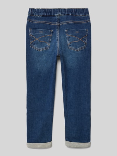 Steiff Straight leg jeans met labelpatch Blauw - 3