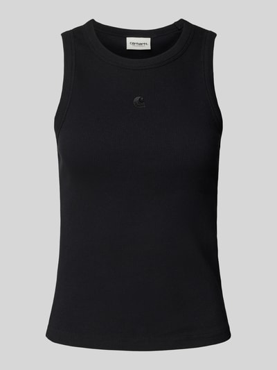 Carhartt Work In Progress Top z prążkowanymi wykończeniami model ‘Philips’ Czarny 2