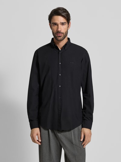 BOSS Orange Regular fit vrijetijdsoverhemd van Oxford-katoen, model 'RICKERT' Zwart - 4