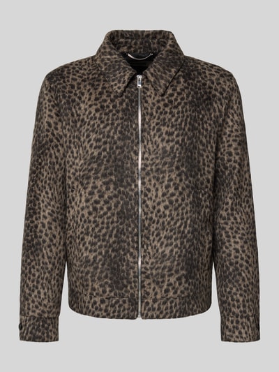 Drykorn Regular fit jack met kasjmier, model 'Rikka' Middenbruin - 2