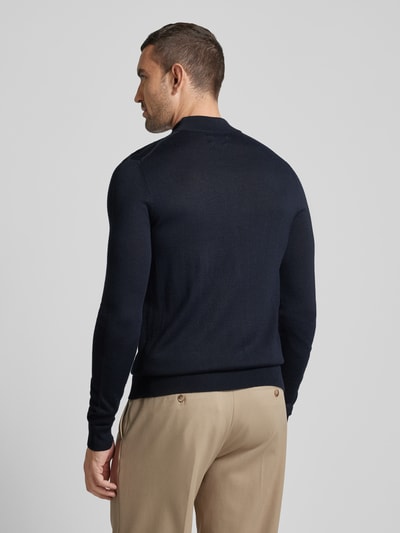 Christian Berg Men Gebreide pullover met turtleneck Marineblauw - 5