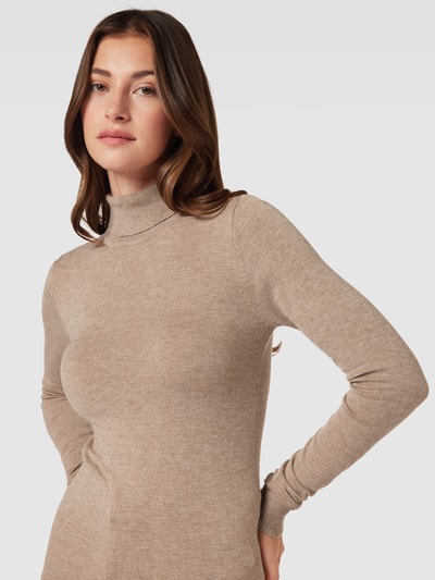 OBJECT Strickpullover mit Rollkragen Modell 'Thess' Oliv Melange 3