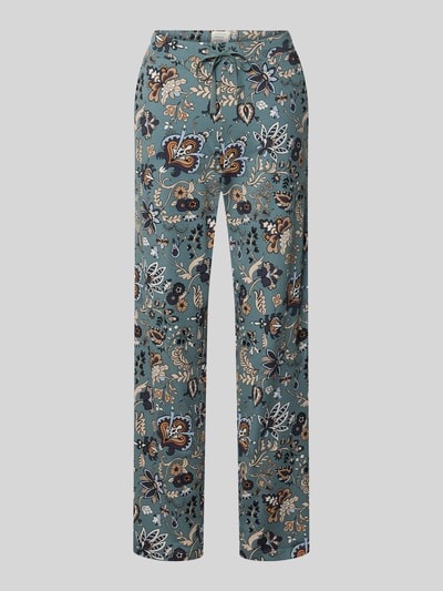 Schiesser Regular fit pyjamabroek met tunnelkoord Mintgroen - 1