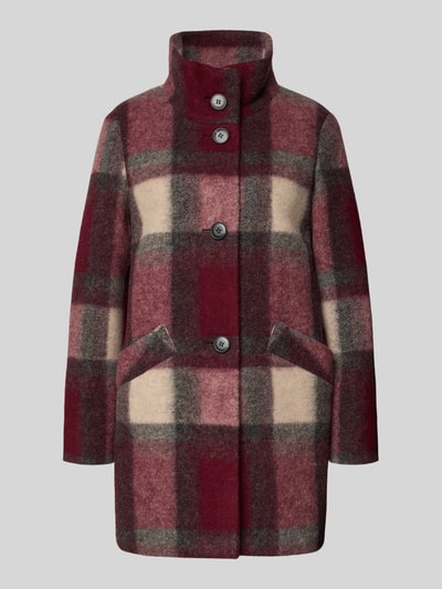 Fuchs Schmitt Kurtka ze stójką i listwą guzikową Bordowy 2