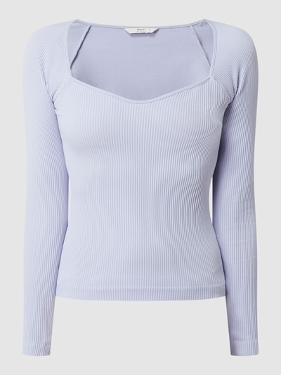 Only Cropped Longsleeve mit Stretch-Anteil Modell 'Gwen' Flieder 2