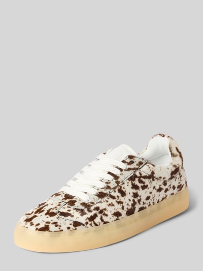 Copenhagen Sneakers van echt leer met all-over dierenprint Wit - 1