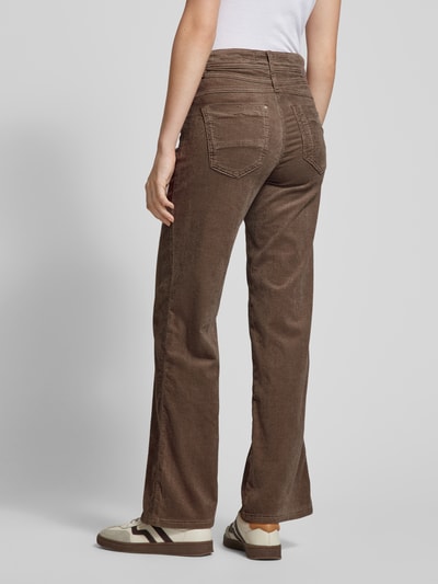 Gang Wide Leg Cordhose im 5-Pocket-Design Modell 'AMELIE' Taupe 5