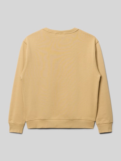 Calvin Klein Jeans Regular fit pullover met logoprint, model 'Varsity' Camel - 3