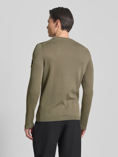 Marc O'Polo Slim Fit Pullover aus reiner Baumwolle Marc O'Polo × DFB Travel Collection Taupe 5
