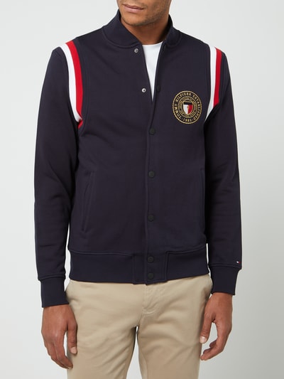 Tommy Hilfiger Kurtka baseballowa z bawełny model ‘Varsity’ Granatowy 4