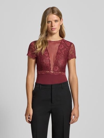 Pieces Wäsche-Body mit Spitze Modell 'SICCA' Bordeaux 4
