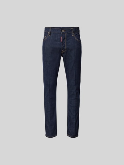 Dsquared2 Slim Fit Jeans mit Label-Detail Dunkelblau 1