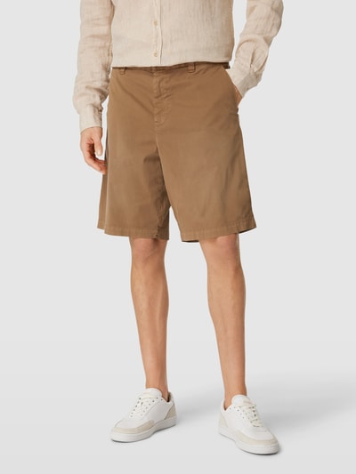 BOSS Orange Bermudas mit französischen Eingrifftaschen Modell 'Selian' Cognac 4