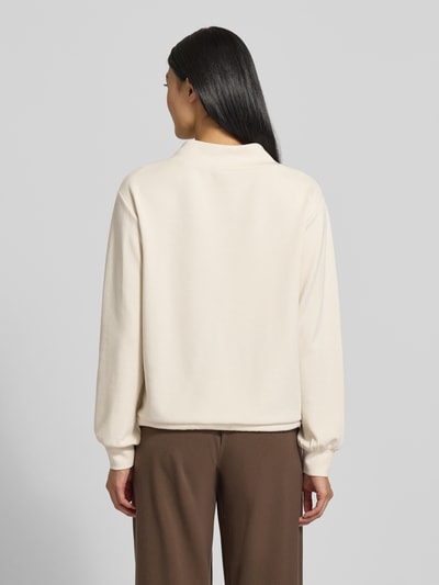 monari Sweatshirt mit Stehkragen Ecru 5