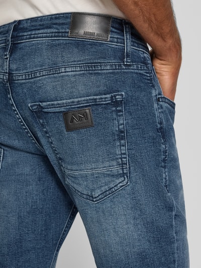Antony Morato Comfort tapered fit jeans in 5-pocketmodel Jeansblauw - 3
