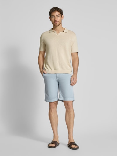 Pierre Cardin Korte regular fit broek met achterzakken, model 'Strasbourg' Lichtblauw - 1