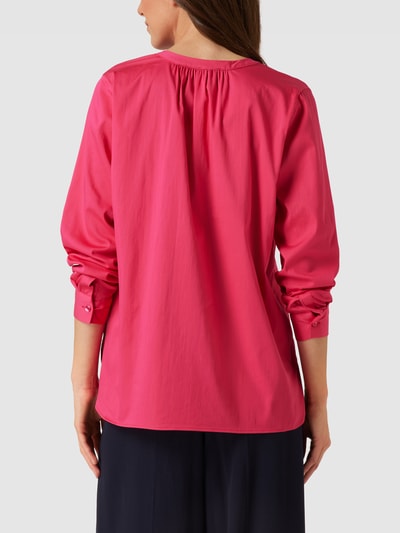Milano Italy Blouseshirt met V-hals Roze - 5