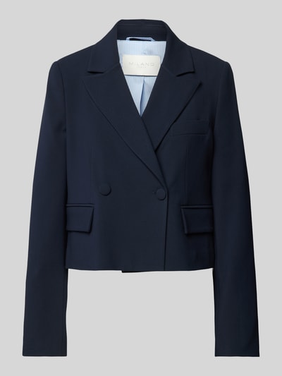 Milano Italy Blazer mit Knopfverschluss Dunkelblau 1