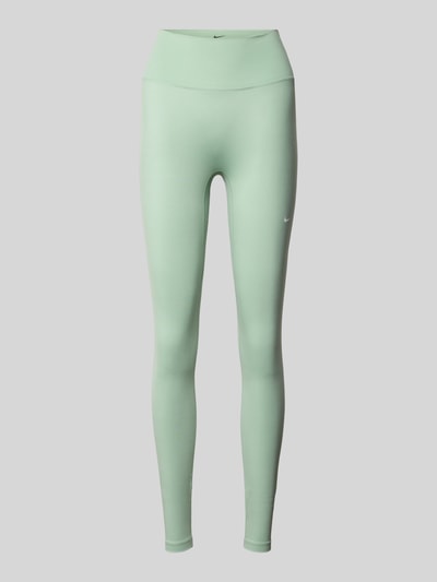 Produktfoto, Leggings mit Logo-Print Modell 'One' von NIKE TRAINING in Mintgrün aus Material-Mix mit Stretch-Anteil, Slim-Fit, Elastischer Bund