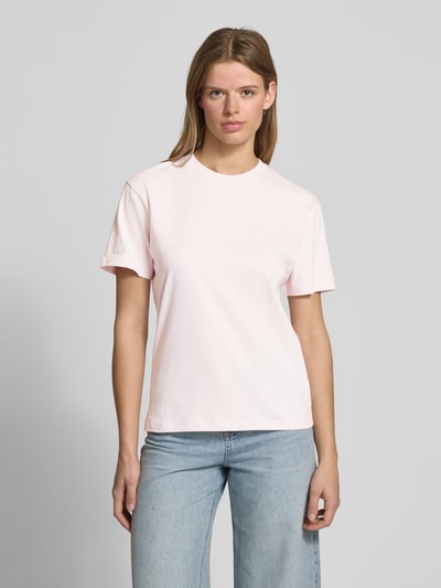 Carhartt Work In Progress T-shirt z wyhaftowanym logo Jasnoróżowy 4