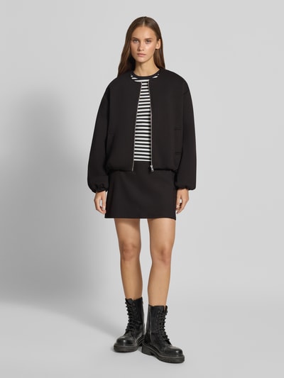 ONLY Bluza rozpinana o kroju regular fit z dodatkiem wiskozy model 'LELLIE' Czarny 1