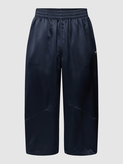 Emporio Armani Spodnie od piżamy z detalem z logo model ‘DELUXE’ Ciemnoniebieski 2