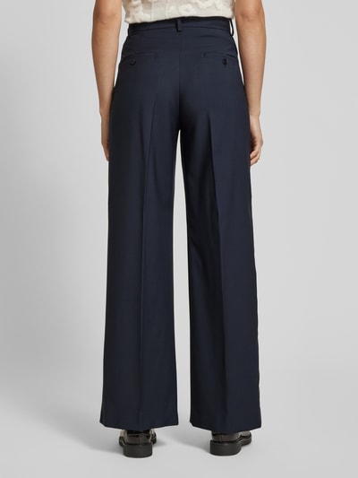 Weekend Max Mara Flared Wollhose mit Bügelfalten Modell 'VISIVO' Marine 5