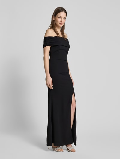 SISTAGLAM Abendkleid mit Gehschlitz Modell 'CAREY' Black 1