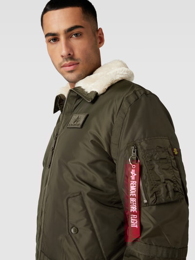 ALPHA Jacke mit Kunstfellbesatz (oliv) online kaufen