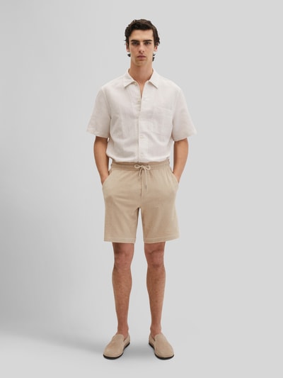 Marc O'Polo Regular Fit Sweatshorts aus reinem Baumwoll-Frottee Beige 1