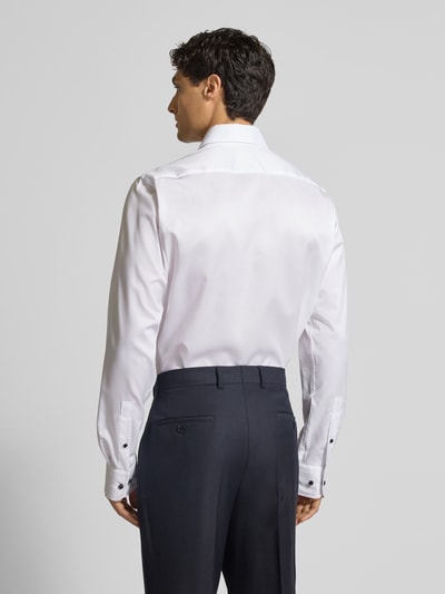 Christian Berg Men Regular Fit Businesshemd aus reiner Baumwolle mit extra langem Arm Weiss 5