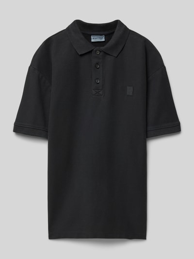 Tom Tailor   Oversized Poloshirt aus Piqué Black 1