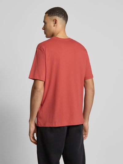 CHAMPION T-Shirt mit Label-Stitching Rot 5