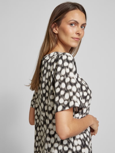 s.Oliver BLACK LABEL Blouse met all-over print Zwart - 3