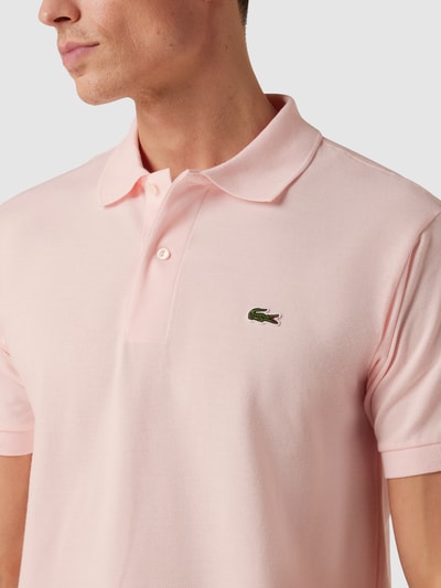 Lacoste Poloshirt aus Baumwolle mit Label-Patch Rosa 3