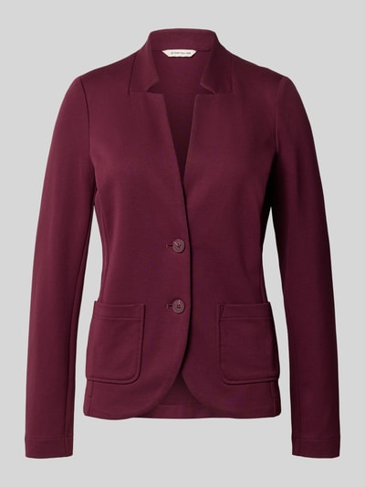 Tom Tailor Regular fit korte blazer in gestructureerde look Bordeaux - 2