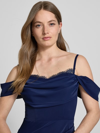 Lipsy Sukienka wieczorowa z koronkowym obszyciem Ciemnoniebieski 3