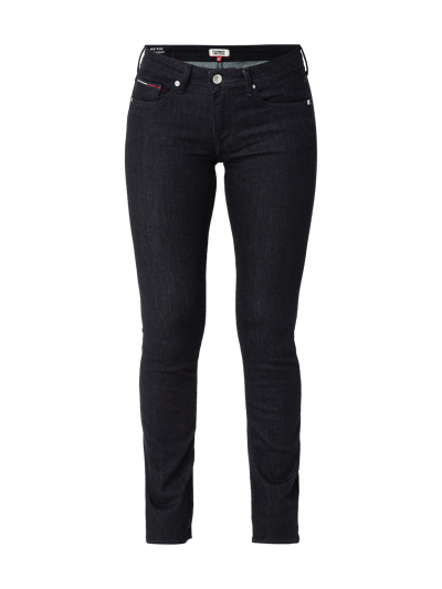 Tommy Jeans Skinny Fit Jeans mit Label-Detail (dunkelblau) online 