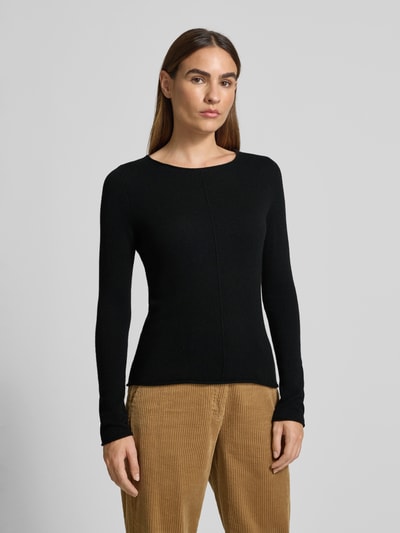 Christian Berg Woman Gebreide pullover van puur kasjmier Zwart - 4