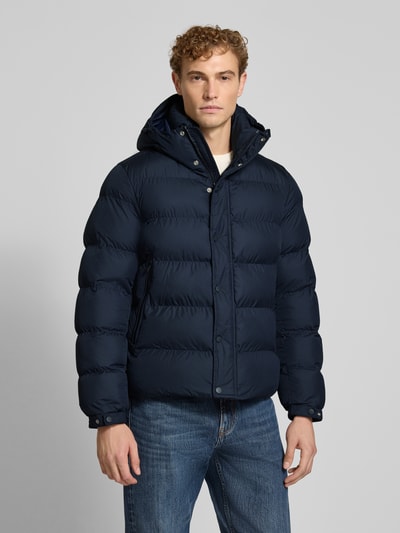 BOSS Orange Regular Fit gewatteerd jack met capuchon model 'Omaris' Marineblauw - 4