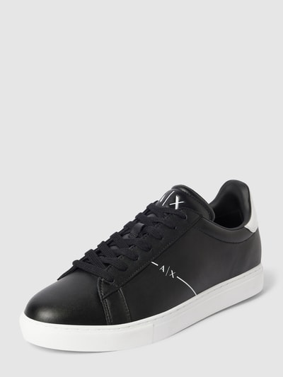 ARMANI EXCHANGE Sneaker aus Leder Schwarz 2