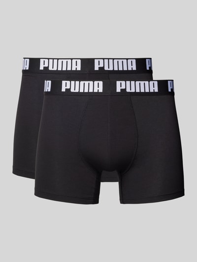 Puma Trunks mit Label-Detail im 2er-Pack Black 1