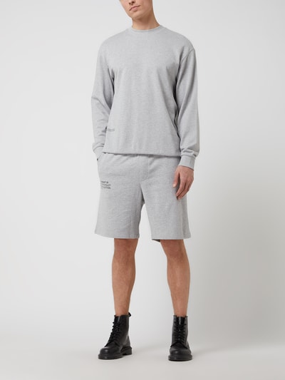 Selected Homme Relaxed Fit Sweatshirt mit Prints Modell 'Aaren' Mittelgrau 1