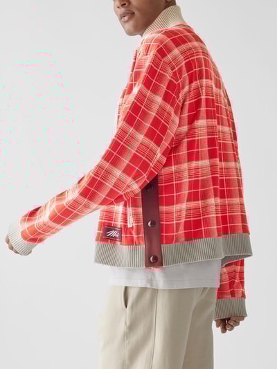 Marni Sweatjacke mit Tartan-Karo Rot 6
